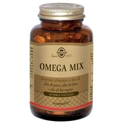 Solgar Omega Mix - Integratore di Omega 3 per la Funzione Cardiaca - 60 Perle
