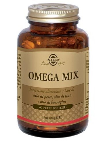 Solgar omega mix - integratore di omega 3 per la funzione cardiaca - 60 perle