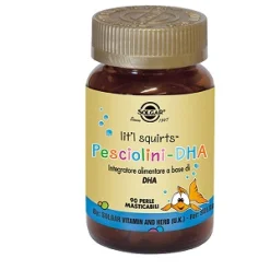Solgar Pesciolini DHA - Integratore Omega 3 per Bambini - 90 Perle Masticabili
