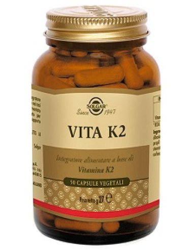 Solgar vita k2 - integratore per le ossa - 50 capsule vegetali