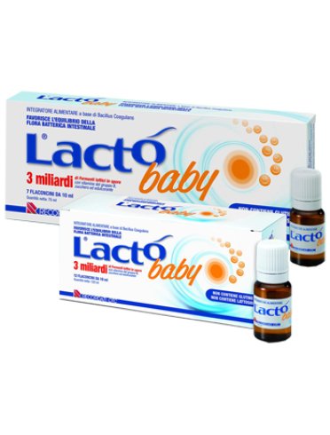 Lacto baby 3 miliardi integratore fermenti lattici 7 flaconi