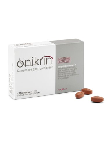 Onikrin - integratore rinforzante capelli e unghie - 30 compresse