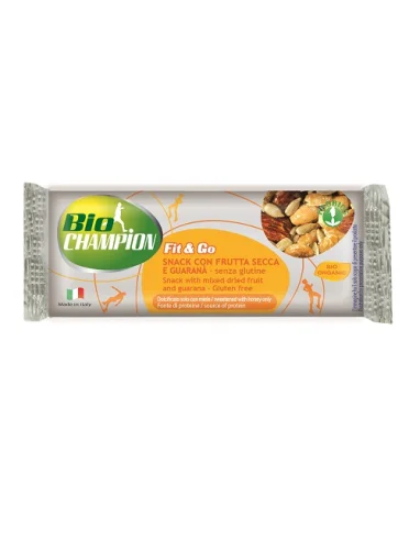 Biochampion fit&go barretta energetica frutta secca/guarana'30 g Biochampion fit&go barretta energetica frutta secca/guarana'30 g