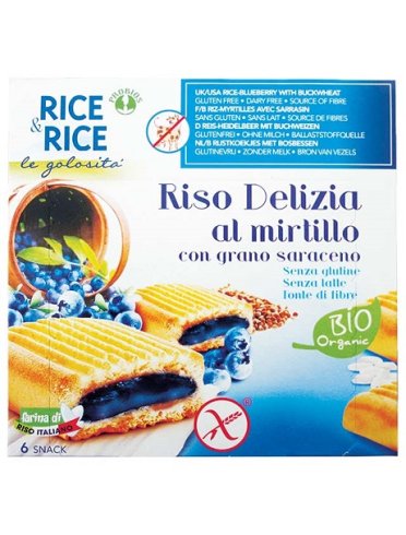 Rice&rice riso delizia mirtillo e grano saraceno 6 x 33 g