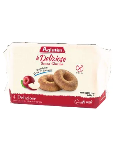 Agluten le deliziose ciambelline alle mele 220g Agluten le deliziose ciambelline alle mele 220g