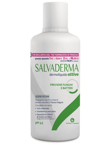 Salvaderma dermoliquido attivo ph 3,5 250 ml