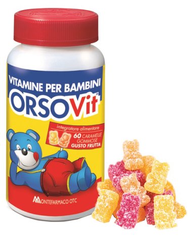 Orsovit - integratore difese immunitarie per bambini senza glutine - 60 caramelle gommose