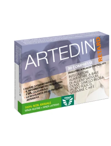 Artedin retard integratore colesterolo 30 compresse Artedin retard integratore colesterolo 30 compresse