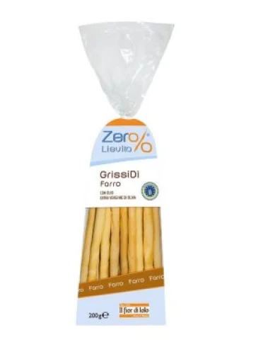Grissidi zero% lievito farro 200 g Grissidi zero% lievito farro 200 g