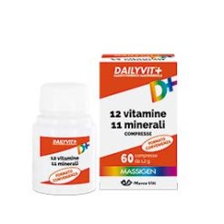 Massigen Dailyvit+ 12 Vitamine 12 Minerali - Integratore Completo - 60 Compresse