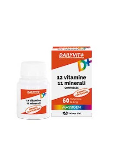 Massigen dailyvit+ 12 vitamine 12 minerali - integratore completo - 60 compresse