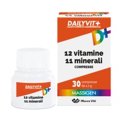 Massigen Dailyvit+ 12 Vitamine 12 Minerali - Integratore Completo - 30 Compresse