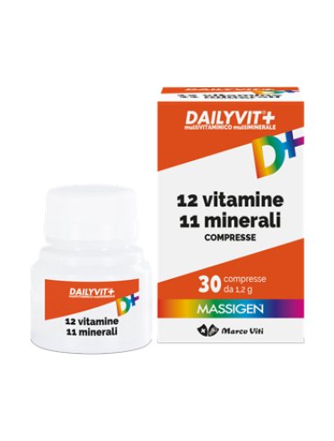 Massigen dailyvit+ 12 vitamine 12 minerali - integratore completo - 30 compresse