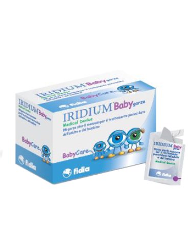 Iridium baby - garze oculari detergenti imbevute - 28 pezzi