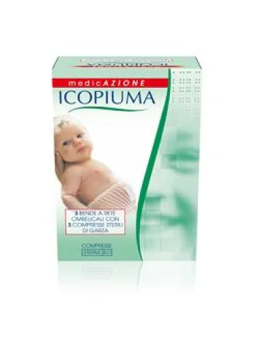 Benda icopiuma a compressione fisiologica rete ombelicale con garze sterili 1 pezzo Benda icopiuma a compressione fisiologica rete ombelicale con garze sterili 1 pezzo