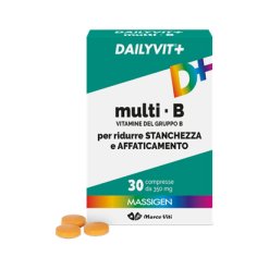 Massigen Dailyvit+ Multi B - Integratore Vitamina B per Stanchezza e Affaticamento - 30 Compresse