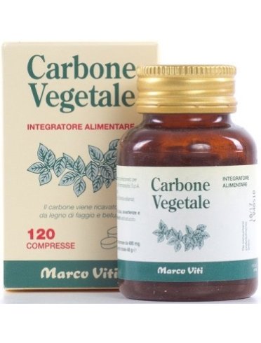 Carbone vegetale - integratore per regolarità intestinale - 120 compresse
