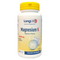 LongLife Magnesium K - Integratore di Magnesio e Potassio - 60 Capsule