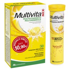 Multivitamix - Integratore Multivitaminico Senza Zucchero - 30 Compresse Effervescenti