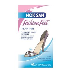 Nok San Fashion Feet - Plantare Cuscinetto in Gel Invisibile - 1 Paio