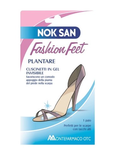 Nok san fashion feet - plantare cuscinetto in gel invisibile - 1 paio