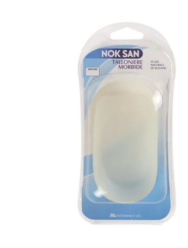 Nok san - talloniere morbida in gel di silicone taglia m - 1 paio Nok san - talloniere morbida in gel di silicone taglia m - 1 paio