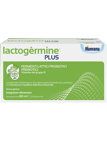 Lactogermine plus integratore probiotico 10 flaconcini