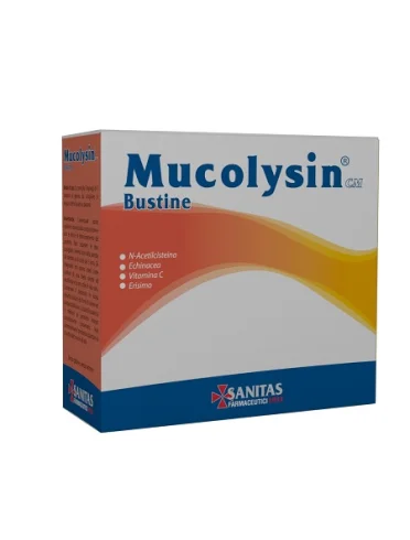 Mucolysin integratore per vie respiratorie 14 bustine Mucolysin integratore per vie respiratorie 14 bustine