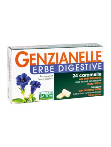 Genzianelle erbe digestive senza zucchero 24 caramelle