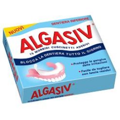 Algasiv - Cuscinetti Adesivi per Protesi Dentaria Inferiore - 15 Pezzi