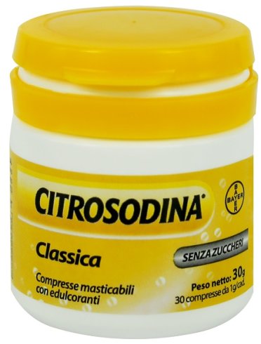 Citrosodina masticabile - integratore per favorire la digestione - 30 compresse