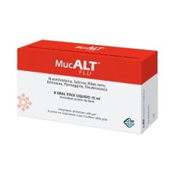 Mucalt Flu Integratore Vie Respiratorie 8 Stick