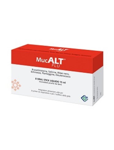 Mucalt flu integratore vie respiratorie 8 stick