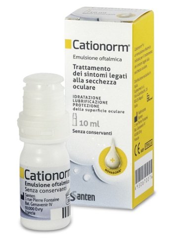 Cationorm gocce - collirio lubrificante idratante per occhi secchi - 10 ml