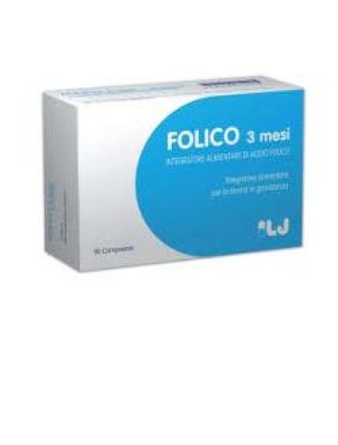 Folico 3 mesi - integratore per donne in gravidanza - 90 compresse
