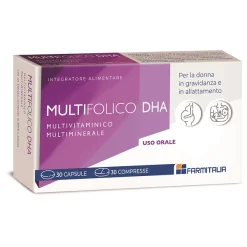 Multifolico DHA - Integratore Multivitaminico - 60 Capsule
