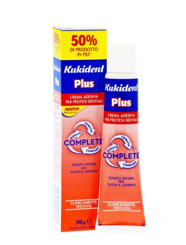 Kukident plus complete - crema adesiva per protesi dentarie - 70 g