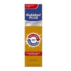 Kukident Plus Doppia Azione - Crema Adesiva per Protesi Dentarie - 40 g