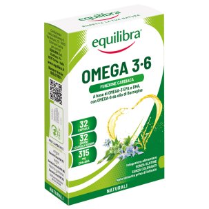 Omega 3-6 Integratore Funzione Cardiaca 32 Perle