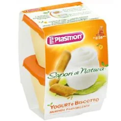 PLASMON SAPORI DI NATURA OMOGENEIZZATO YOGURT E BISCOTTO 120G X 2 PEZZI