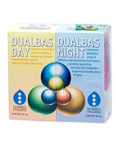 Dualbas day & night integratore ricostituente 60 + 60 compresse Dualbas day & night integratore ricostituente 60 + 60 compresse