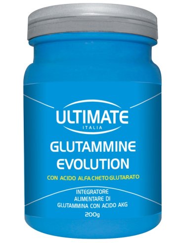 Ultimate glutammina evolution - integratore per recupero muscolare - 200 g