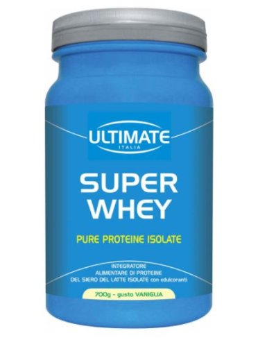 Ultimate super whey - integratore per massa muscolare cioccolato bianco - 700 g