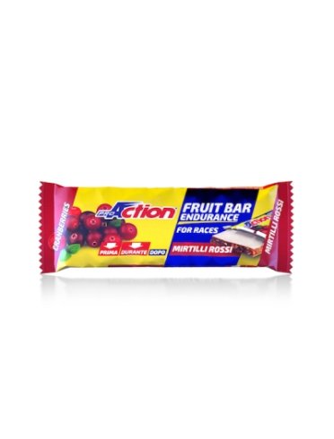 Proaction fruit bar barretta energetica al mirtillo rosso 40g