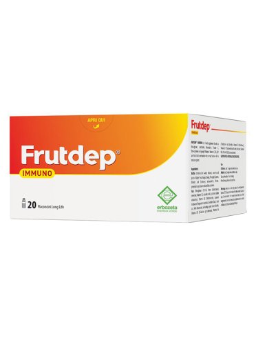Frutdep immuno - integratore per difese immunitarie - 20 flaconcini x 10 ml