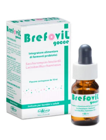 Brefovil gocce flacone 10 ml + 1 bustina senza glutine Brefovil gocce flacone 10 ml + 1 bustina senza glutine