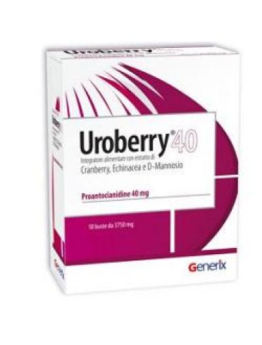 Uroberry 40 integratore vie urinarie 10 bustine