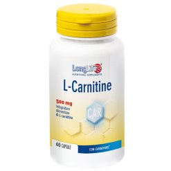 LongLife L-Carnitine 500 mg - Integratore Energetico - 60 Capsule