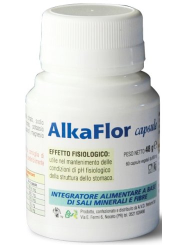 Alka flor - integratore di sali minerali e fibre - 60 capsule