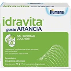 Humana Idravita Gusto Arancia Integratore Sali Minerali 12 Bustine